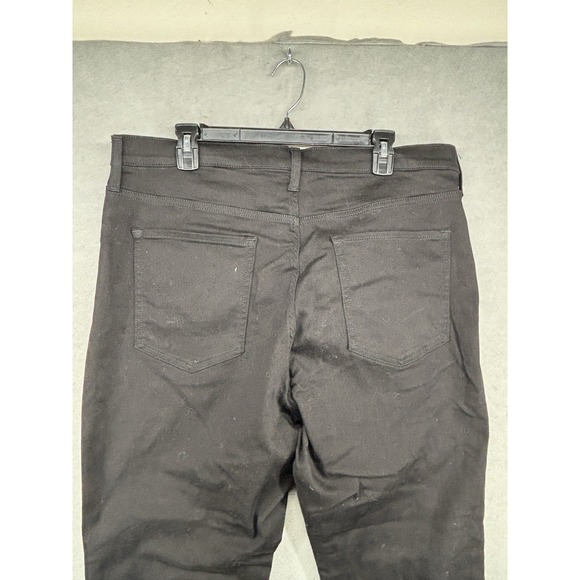 Women's Banana Republic Sloan Flare Pants Chinos Black New $98 34" Ins - Picture 8 of 8